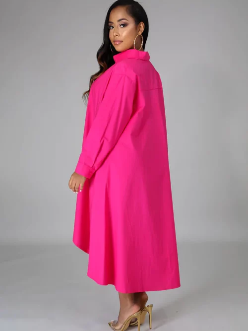 Relaxed Glamour: Long Sleeve Loose Maxi Dress