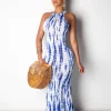 Sleeveless Maxi Dresses in Captivating Prints for Occasions