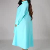 Relaxed Glamour: Long Sleeve Loose Maxi Dress