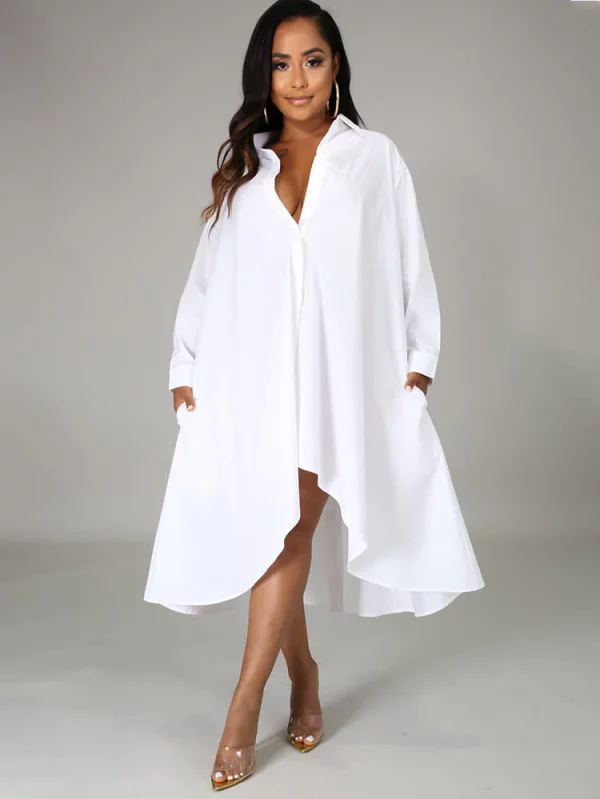 Relaxed Glamour: Long Sleeve Loose Maxi Dress