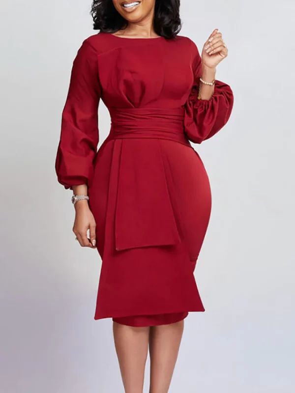 Lantern Sleeve Bodycon Dresses for stylish occasions