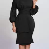 Lantern Sleeve Bodycon Dresses for stylish occasions