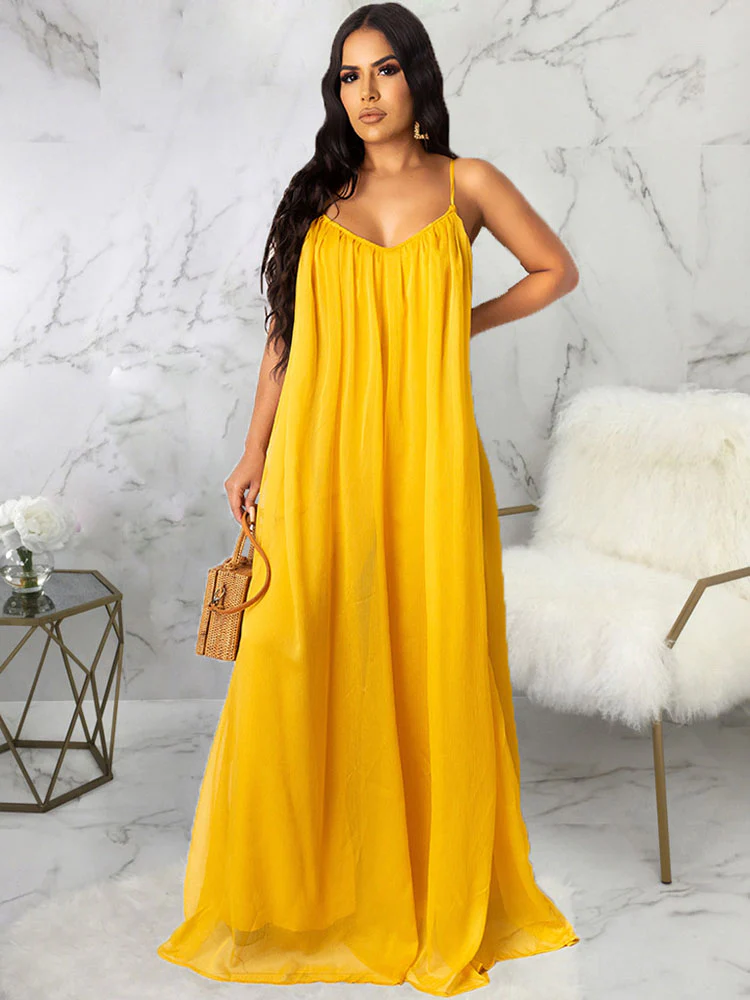 Long Dresses with Thin Shoulder Straps