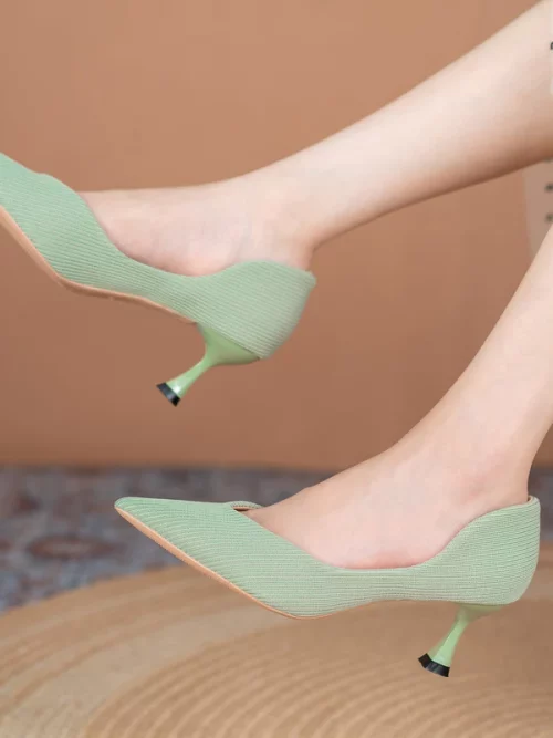 Pointed-Toe Kitten Heels for Elegant Formal Attire