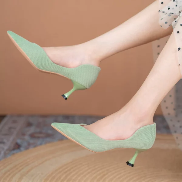 Pointed-Toe Kitten Heels for Elegant Formal Attire