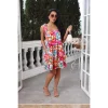 Floral Elegance: Tie Strap Mini Dress in a Stunning Print